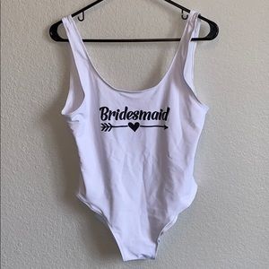 Bridesmaid One Piece SwimSuit